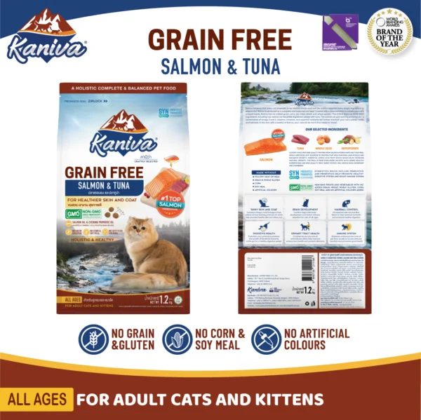 Kaniva Grain Free Salmon For Cats Over 4 Months - Image 3