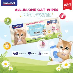 Cat Wipes Baby Powder Scent