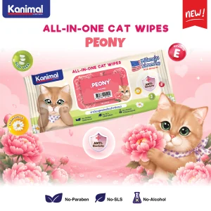 Cat Wipes Peony Scent