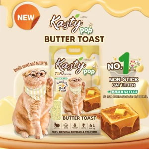 Kasty Pop Tofu Cat Litter Butter Toast Scent 6L