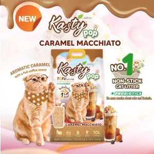 Kasty Pop Tofu Cat Litter - Caramel Machiato