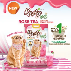 Kasty Pop Cat Litter - Rose Tea Topping Cream Cheese
