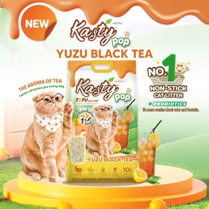 Kasty Pop Cat Litter – Yuzu Black Tea 6L