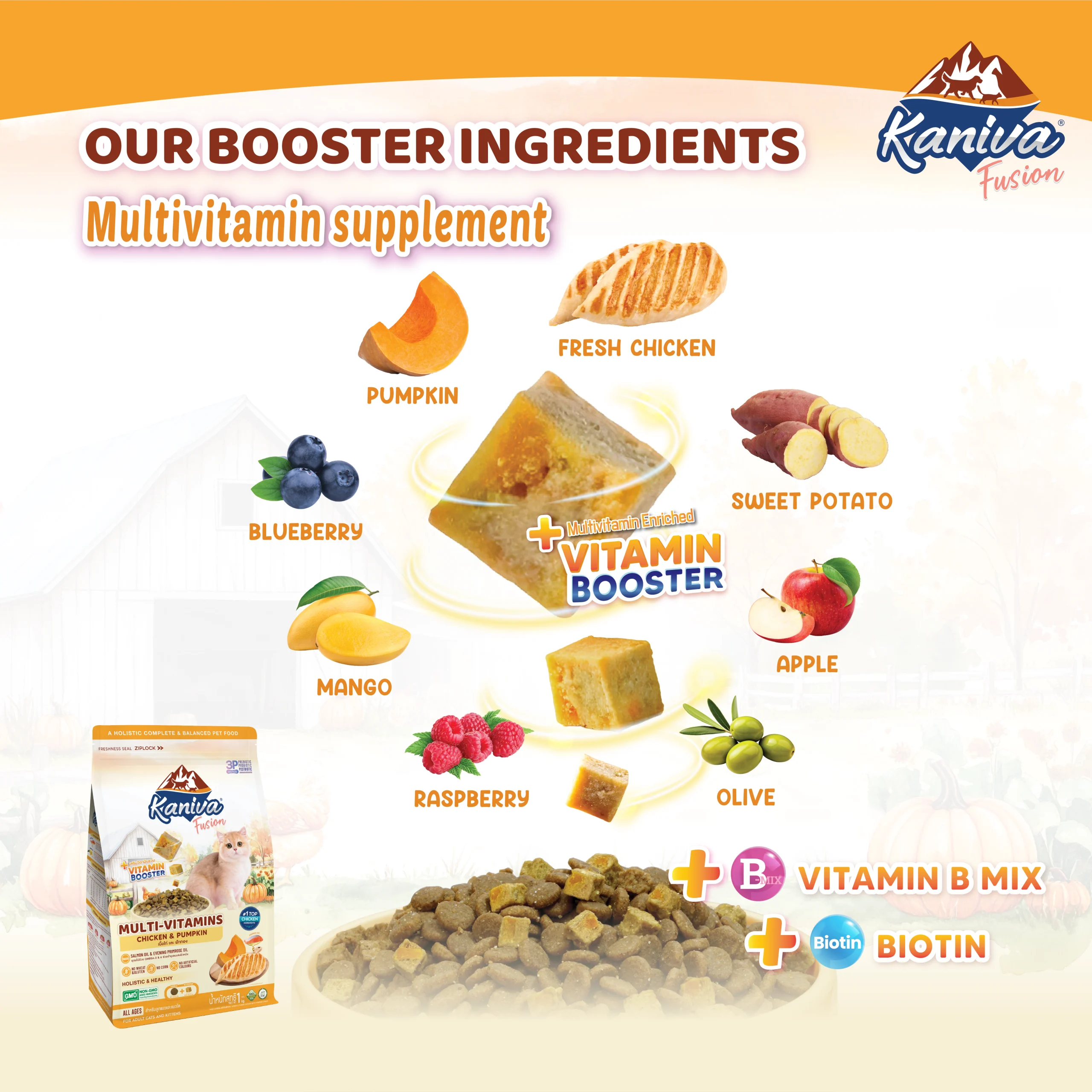 Kaniva Fusion Multi-Vitamin / Vitamin Booster (Chicken Pumpkin) - Image 4